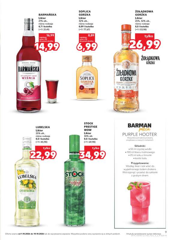 Kaufland - gazetka promocyjna Barek Kauflandu od czwartku 01.10 do środy 14.10 - strona 9