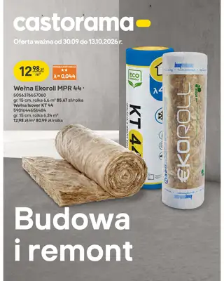 Castorama - gazetka promocyjna Budowa i remont od środy 30.09 do wtorku 13.10