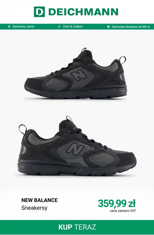 Deichmann - gazetka promocyjna Modne sneakersy męskie od środy 30.09  - strona 8