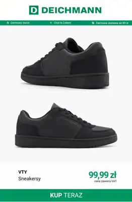 Deichmann - gazetka promocyjna Modne sneakersy męskie od środy 30.09  - strona 13
