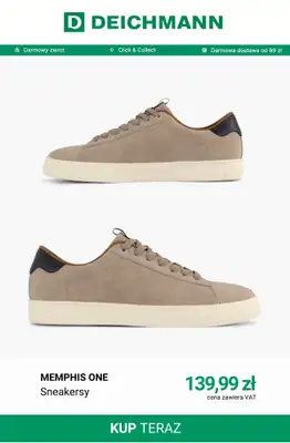 Deichmann - gazetka promocyjna Modne sneakersy męskie od środy 30.09  - strona 5