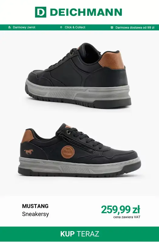 Deichmann - gazetka promocyjna Modne sneakersy męskie od środy 30.09  - strona 7