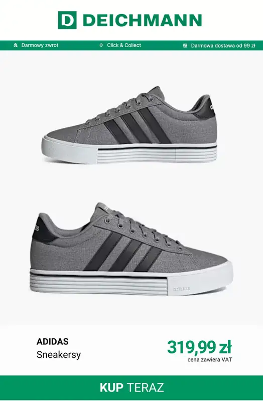 Deichmann - gazetka promocyjna Modne sneakersy męskie od środy 30.09  - strona 12