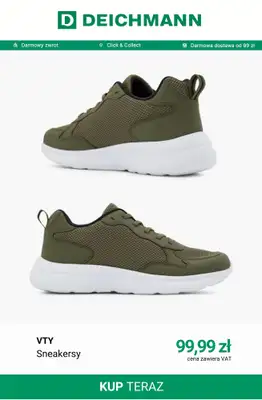 Deichmann - gazetka promocyjna Modne sneakersy męskie od środy 30.09  - strona 11