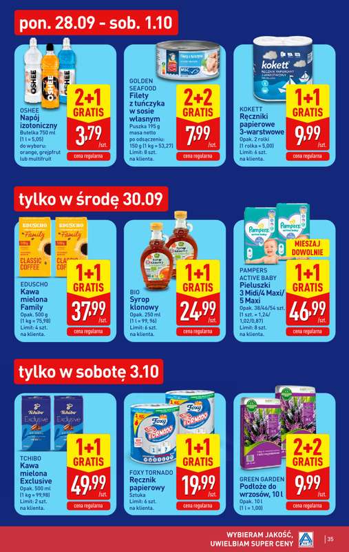 Aldi - gazetka promocyjna Pełny katalog! od poniedziałku 28.09 do soboty 03.10 - strona 35