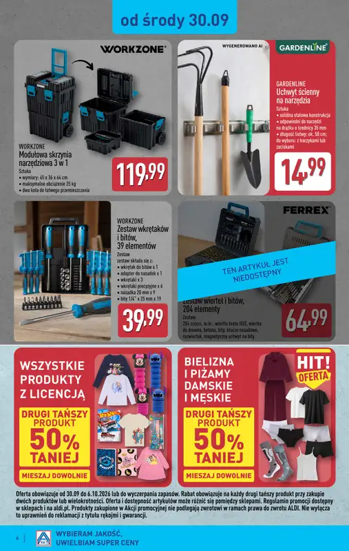 Aldi - gazetka promocyjna Aldi ma to coś! od środy 30.09 do soboty 03.10 - strona 6