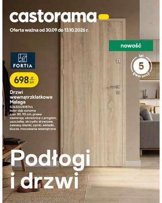 Castorama - gazetka promocyjna Podłogi i drzwi od środy 30.09 do wtorku 13.10