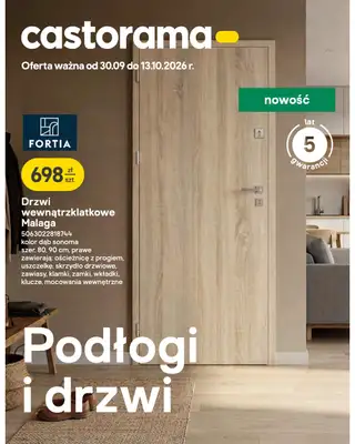Castorama - gazetka promocyjna Podłogi i drzwi od środy 30.09 do wtorku 13.10