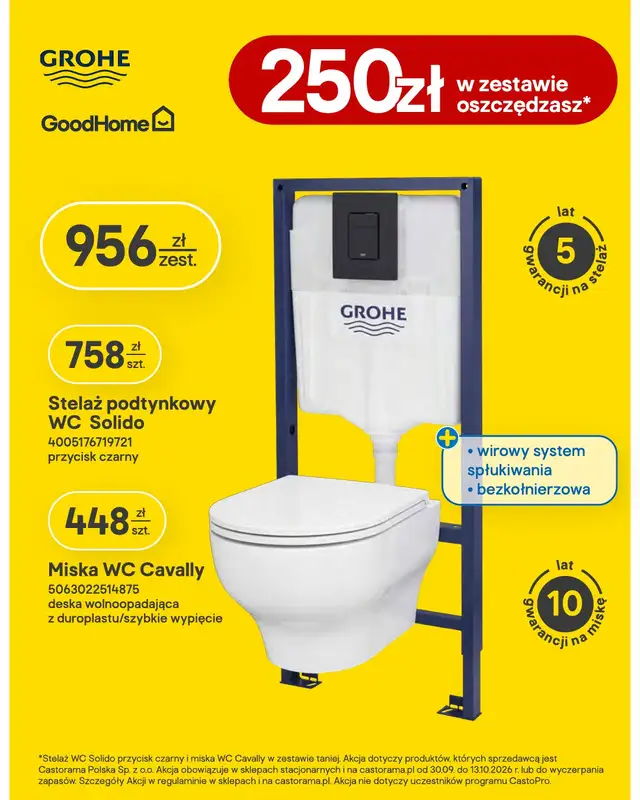 Castorama - gazetka promocyjna Salon, łazienka, kuchnia od środy 30.09 do wtorku 13.10 - strona 14