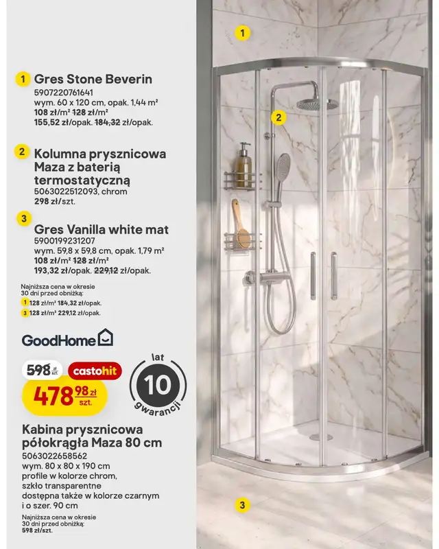 Castorama - gazetka promocyjna Salon, łazienka, kuchnia od środy 30.09 do wtorku 13.10 - strona 9