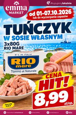 emma MARKET - gazetka promocyjna Plakaty promocyjne od czwartku 01.10 do środy 07.10