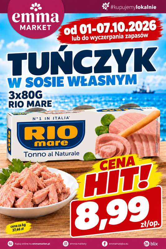 emma MARKET - gazetka promocyjna Plakaty promocyjne od czwartku 01.10 do środy 07.10