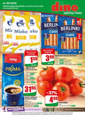 Dino - gazetka promocyjna Gazetka 40 / 2026 od środy 30.09 do wtorku 06.10