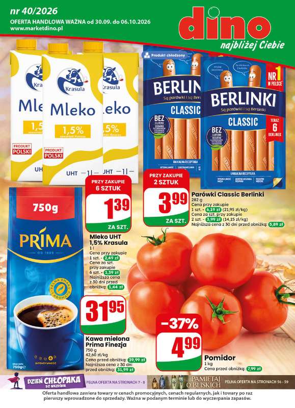 Dino - gazetka promocyjna Gazetka 40 / 2026 od środy 30.09 do wtorku 06.10