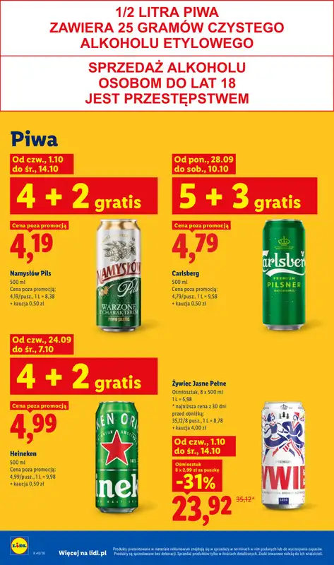 Lidl - gazetka promocyjna Oferta od czwartku od czwartku 01.10 do soboty 03.10 - strona 84