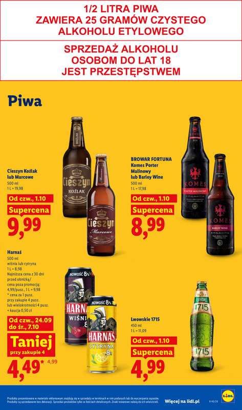Lidl - gazetka promocyjna Oferta od czwartku od czwartku 01.10 do soboty 03.10 - strona 85