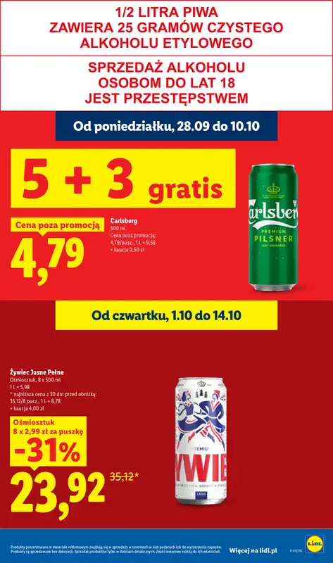 Lidl - gazetka promocyjna Oferta od czwartku od czwartku 01.10 do soboty 03.10 - strona 21
