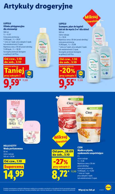 Lidl - gazetka promocyjna Oferta od czwartku od czwartku 01.10 do soboty 03.10 - strona 93
