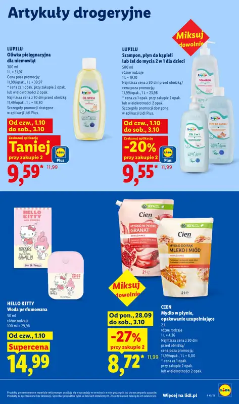 Lidl - gazetka promocyjna Oferta od czwartku od czwartku 01.10 do soboty 03.10 - strona 93