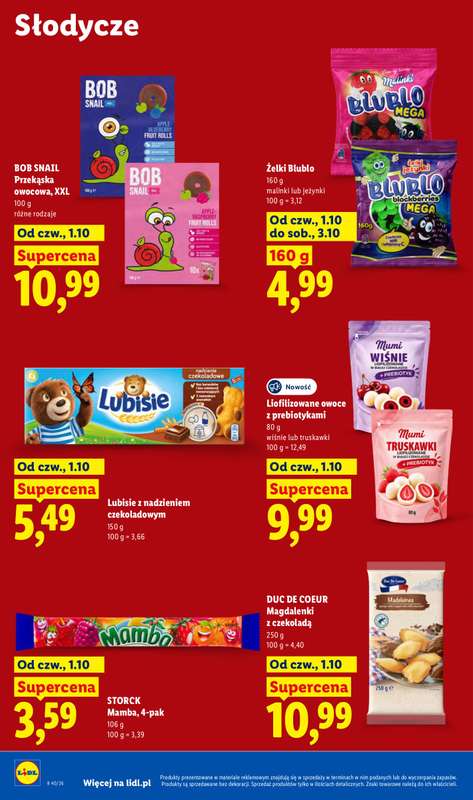 Lidl - gazetka promocyjna Oferta od czwartku od czwartku 01.10 do soboty 03.10 - strona 64