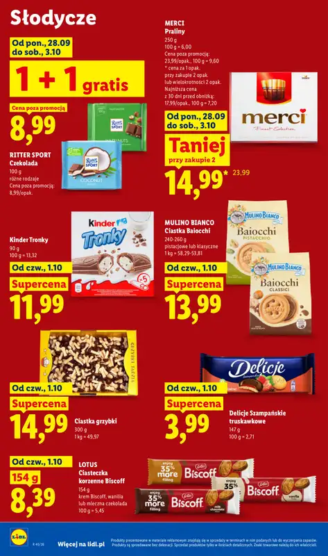 Lidl - gazetka promocyjna Oferta od czwartku od czwartku 01.10 do soboty 03.10 - strona 66