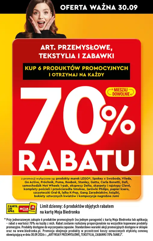 Biedronka - gazetka promocyjna Super okazje na koniec miesiąca od wtorku 29.09 do środy 30.09 - strona 14