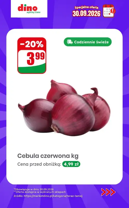 Dino - gazetka promocyjna Specjalna oferta na 30.09.2026 - promocje spoza gazetki od środy 30.09 do środy 30.09 - strona 9