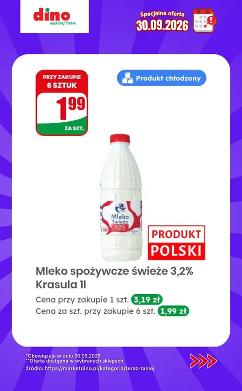 Dino - gazetka promocyjna Specjalna oferta na 30.09.2026 - promocje spoza gazetki od środy 30.09 do środy 30.09 - strona 7