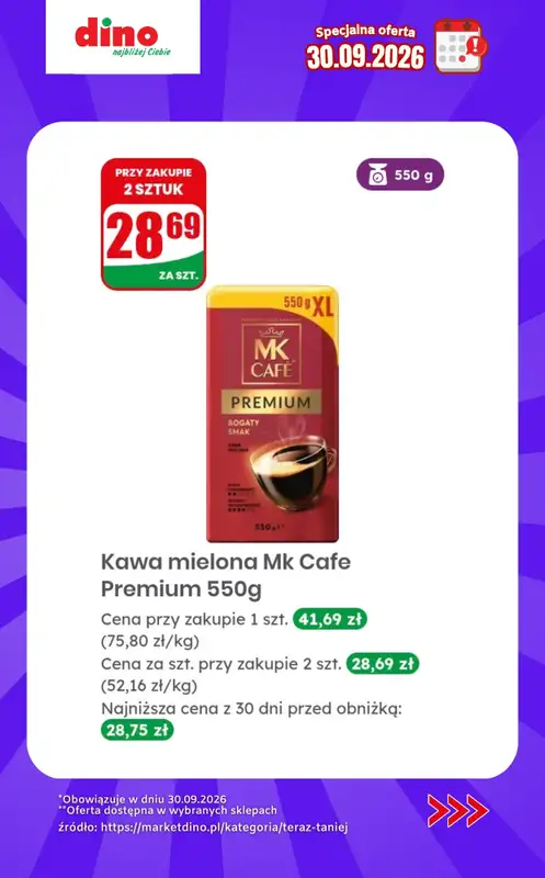 Dino - gazetka promocyjna Specjalna oferta na 30.09.2026 - promocje spoza gazetki od środy 30.09 do środy 30.09 - strona 3