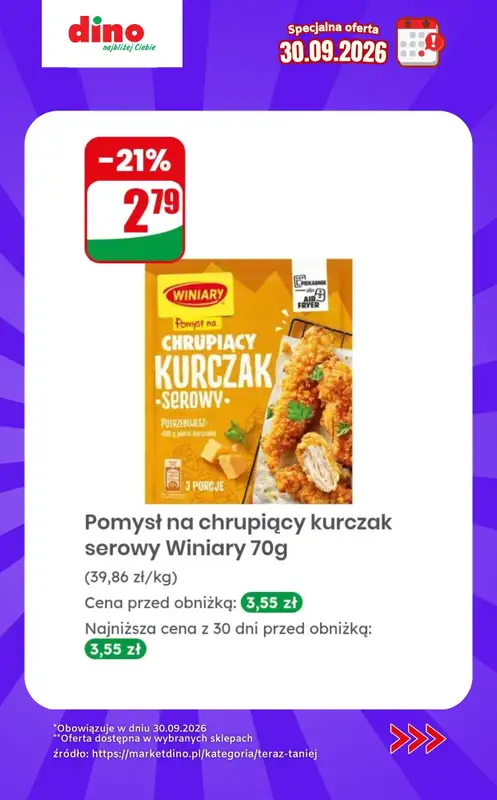 Dino - gazetka promocyjna Specjalna oferta na 30.09.2026 - promocje spoza gazetki od środy 30.09 do środy 30.09 - strona 10