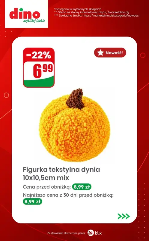 Dino - gazetka promocyjna Nowości w Dino! od środy 30.09  - strona 10