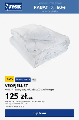 Jysk - gazetka promocyjna JYSK: Rabat do 60% na wybrane kategorie! od środy 30.09 do niedzieli 18.10 - strona 12