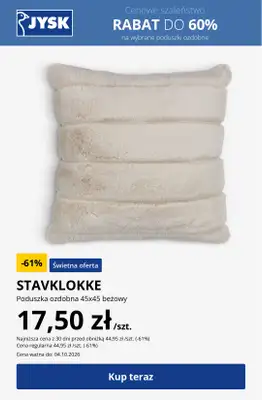 Jysk - gazetka promocyjna JYSK: Rabat do 60% na wybrane kategorie! od środy 30.09 do niedzieli 18.10 - strona 8