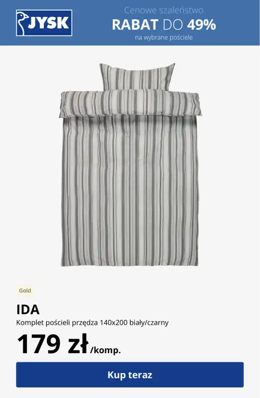 Jysk - gazetka promocyjna JYSK: Rabat do 60% na wybrane kategorie! od środy 30.09 do niedzieli 18.10 - strona 19