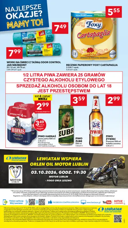 LEWIATAN - gazetka promocyjna Mamy TO w Lewiatanie – woj. lubelskie od czwartku 01.10 do środy 07.10 - strona 8