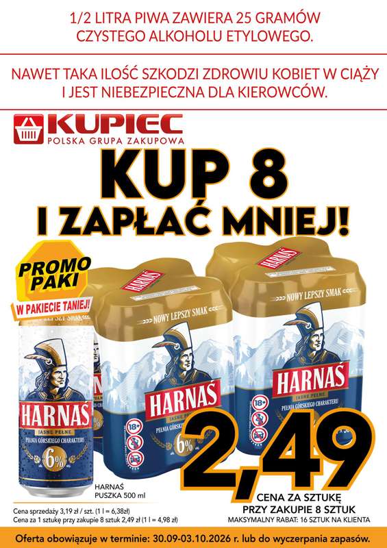 Kupiec - gazetka promocyjna Promopaki od środy 30.09 do soboty 03.10 - strona 2