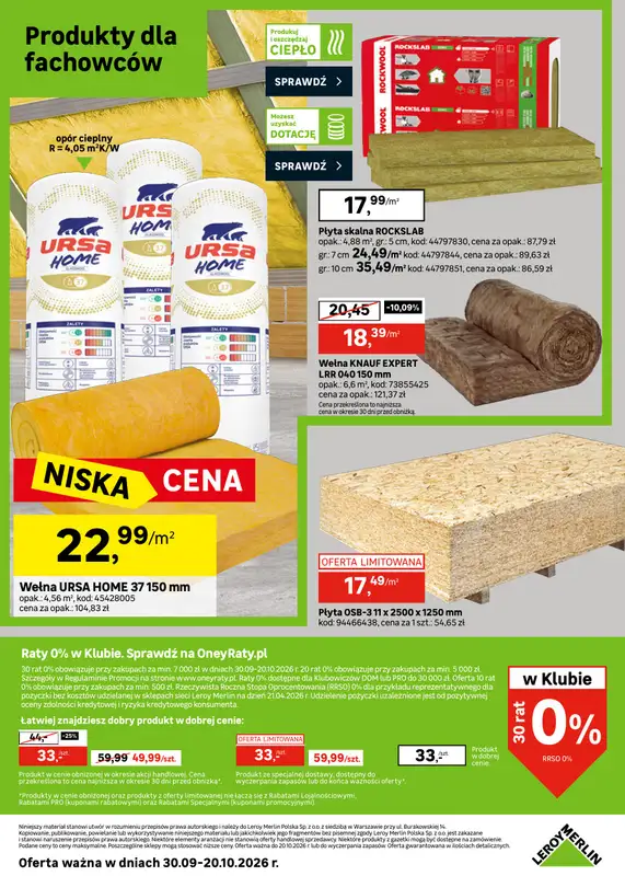 Leroy Merlin - gazetka promocyjna Gazetka od środy 30.09 do wtorku 20.10 - strona 42