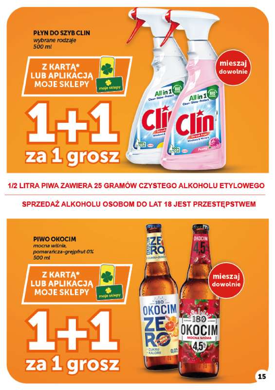 Groszek - gazetka promocyjna Gazetka Supermarket od czwartku 01.10 do środy 07.10 - strona 15