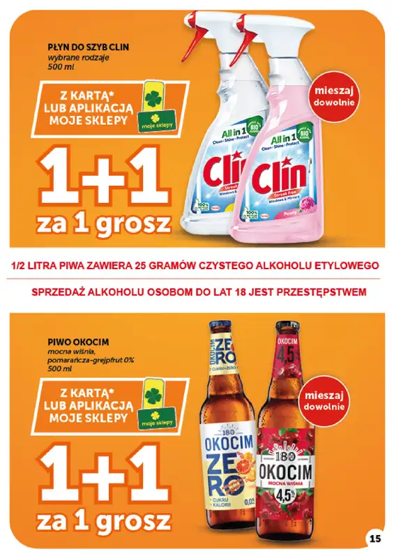 Groszek - gazetka promocyjna Gazetka Supermarket od czwartku 01.10 do środy 07.10 - strona 15