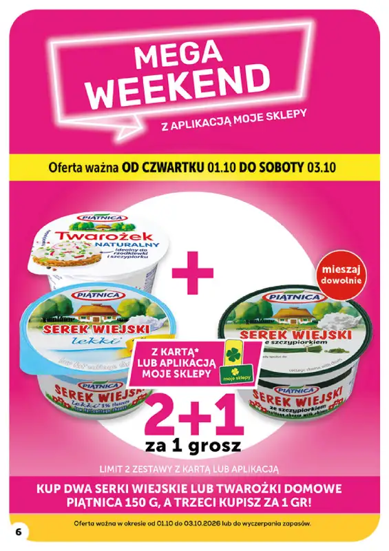 Groszek - gazetka promocyjna Gazetka Supermarket od czwartku 01.10 do środy 07.10 - strona 6