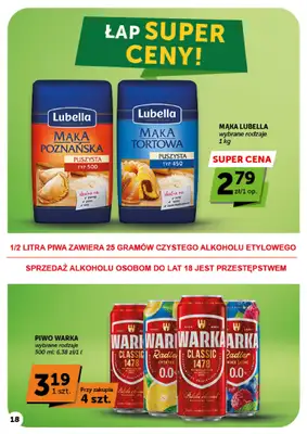 Groszek - gazetka promocyjna Gazetka Market od czwartku 01.10 do środy 07.10 - strona 18
