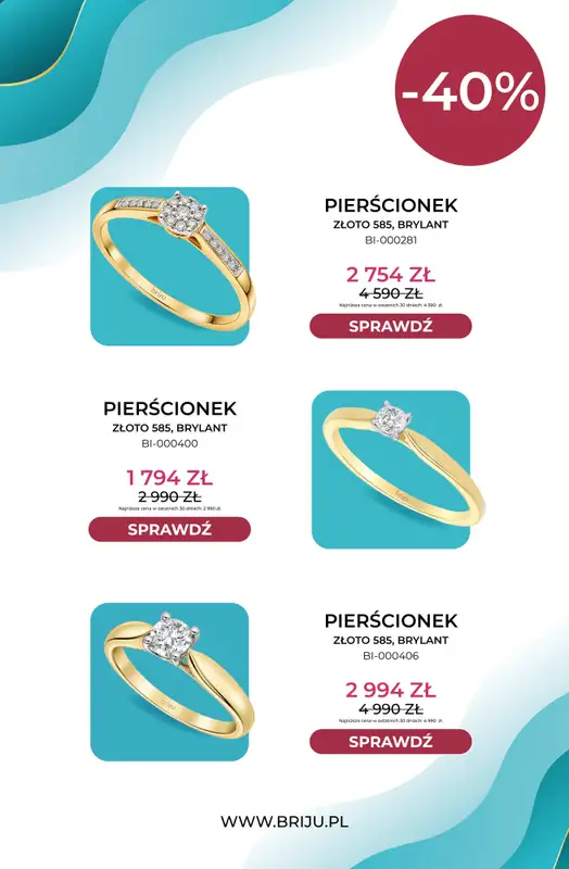 Briju - gazetka promocyjna Targi ślubne od czwartku 01.10 do soboty 03.10 - strona 7