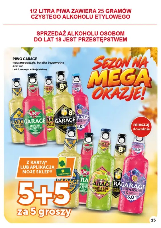 Euro Sklep - gazetka promocyjna Gazetka Market od czwartku 01.10 do środy 07.10 - strona 15
