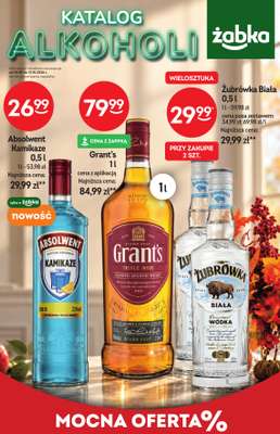 Żabka - gazetka promocyjna Katalog alkoholi od środy 30.09 do wtorku 13.10