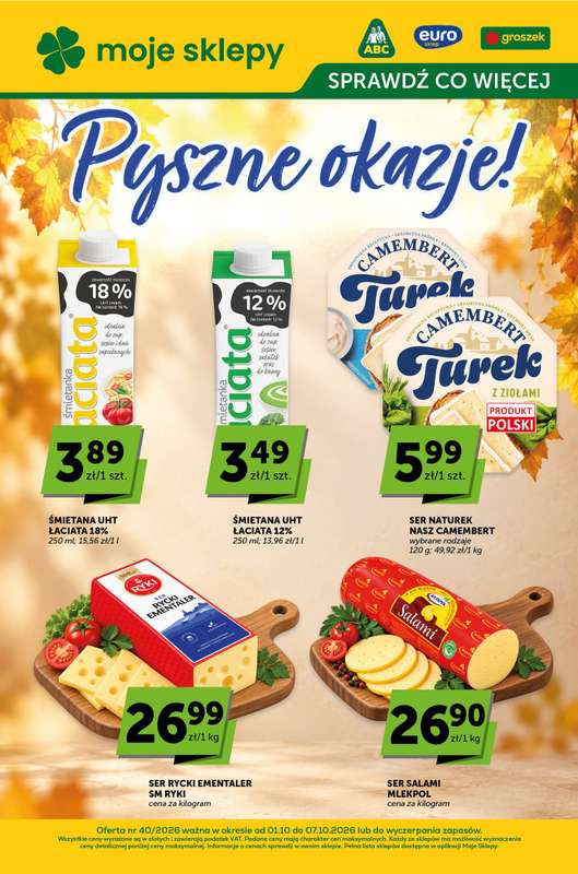 Groszek - gazetka promocyjna Sprawdź, co więcej od czwartku 01.10 do środy 07.10