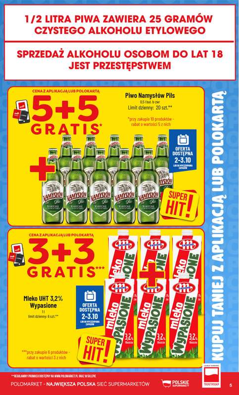 POLOmarket - gazetka promocyjna Kupuj taniej z aplikacją lub polokartą od środy 30.09 do wtorku 06.10 - strona 5
