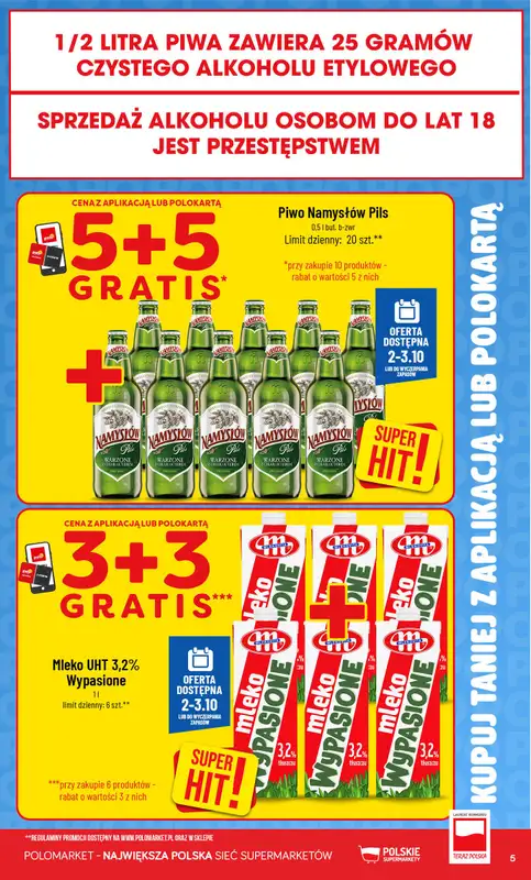 POLOmarket - gazetka promocyjna Kupuj taniej z aplikacją lub polokartą od środy 30.09 do wtorku 06.10 - strona 5
