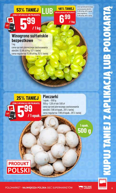 POLOmarket - gazetka promocyjna Kupuj taniej z aplikacją lub polokartą od środy 30.09 do wtorku 06.10 - strona 9