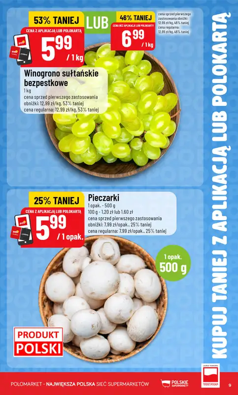 POLOmarket - gazetka promocyjna Kupuj taniej z aplikacją lub polokartą od środy 30.09 do wtorku 06.10 - strona 9