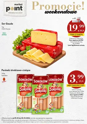 Market Point - gazetka promocyjna Promocje weekendowe od czwartku 01.10 do soboty 03.10